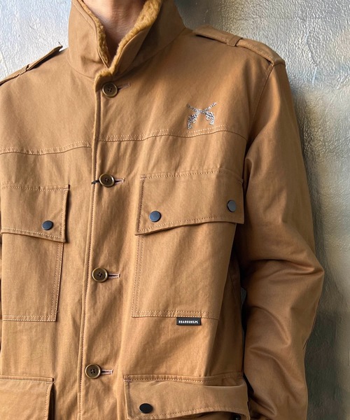 roarguns（ロアーガンズ）の「ORGANIC COTTON CRY（ミリタリージャケット・メンズ・ブラウン・3）」の11枚目の写真