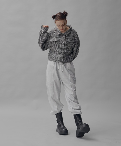 GAB GAB（ガブガブ）の「ツイードCPOジャケット（その他アウター・レディース・マスタード/ブラック/ホワイト・FREE）」の8枚目の写真