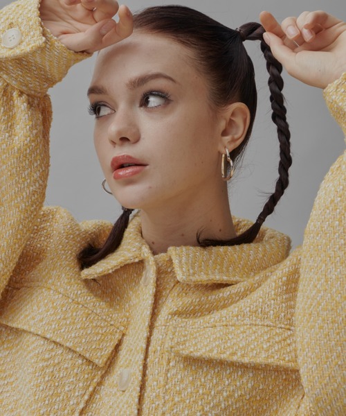 GAB GAB（ガブガブ）の「ツイードCPOジャケット（その他アウター・レディース・マスタード/ブラック/ホワイト・FREE）」の17枚目の写真