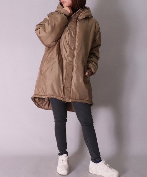 BAYBLO（ベイブロ）の「(DV)【ユニセックス】中綿 パデット モンスターパーカー（ダウンジャケット/コート・メンズ・ブラック/ベージュ/カーキ・MEDIUM/LARGE/X-LARGE）」の22枚目の写真