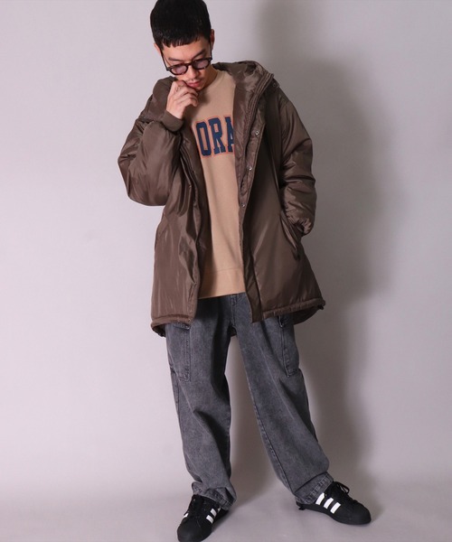 BAYBLO（ベイブロ）の「(DV)【ユニセックス】中綿 パデット モンスターパーカー（ダウンジャケット/コート・メンズ・ブラック/ベージュ/カーキ・MEDIUM/LARGE/X-LARGE）」の21枚目の写真