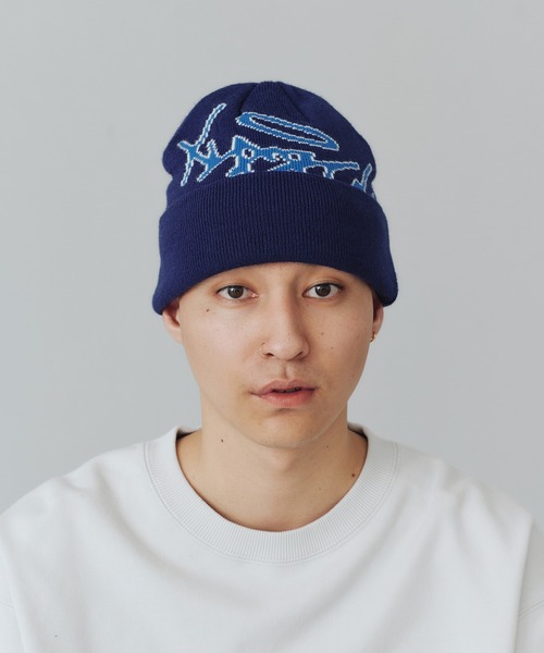 XLARGE(エクストララージ)の「DICE KNIT CAP(ニットキャップ/ビーニー・メンズ・ネイビー/バーガンディー・ONE SIZE)」の10枚目の写真