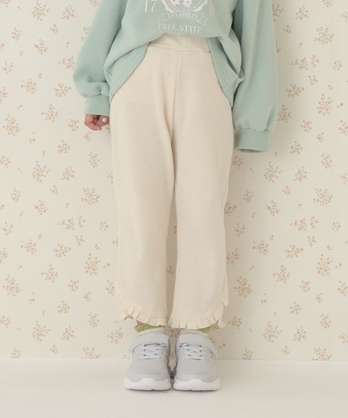 Lycee mine（リセマイン）の「【エニウェアシリーズ】裾チビフリル9分丈パンツ（その他パンツ・キッズ・アイボリー/ベビーピンク/サックスブルー/ライラック/ブラック/ミント・100cm/110cm/130cm/140cm/120cm）」の14枚目の写真