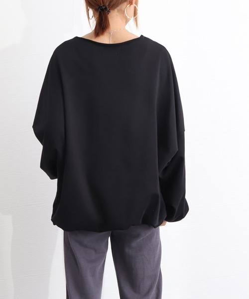 Miniministore(ミニミニストア)の「レースアップ スウェット 長袖レディース(スウェット・レディース・ライトグレー/ブラック・フリー)」の14枚目の写真