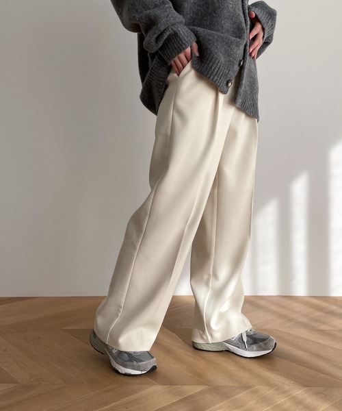 CANAL JEAN｜El mar ウォームタックツイルパンツ | Rakuten