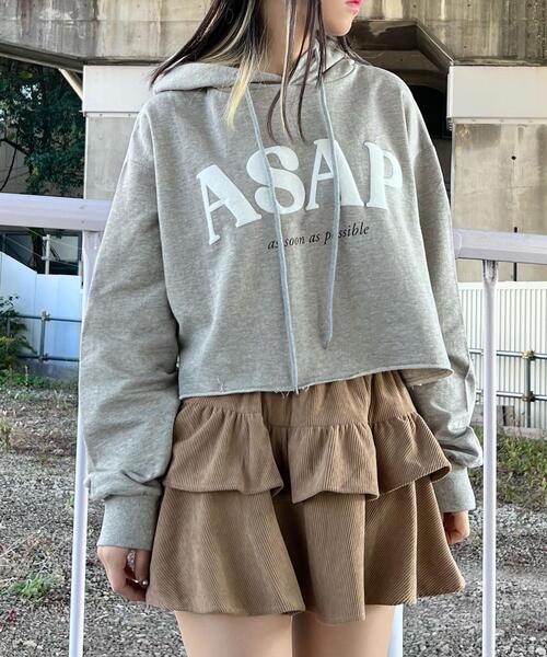 Figments（フィグメンツ）の「ASAPクロップドパーカー（パーカー・レディース・ブラック/グレー・FREE）」の15枚目の写真