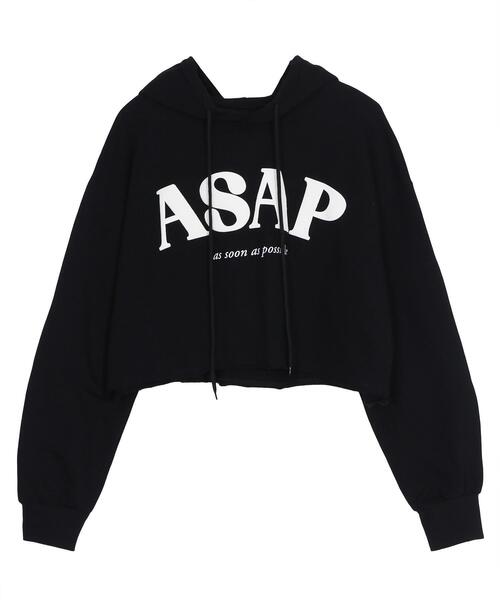 Figments（フィグメンツ）の「ASAPクロップドパーカー（パーカー・レディース・ブラック/グレー・FREE）」の20枚目の写真