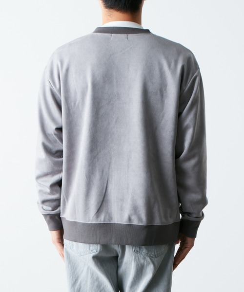 CIAOPANIC TYPY（チャオパニックティピー）の「スエードポンチスナップカーディガン（カーディガン/ボレロ・メンズ・チャコールグレー/サックスブルー/グレー・MEDIUM/LARGE）」の13枚目の写真