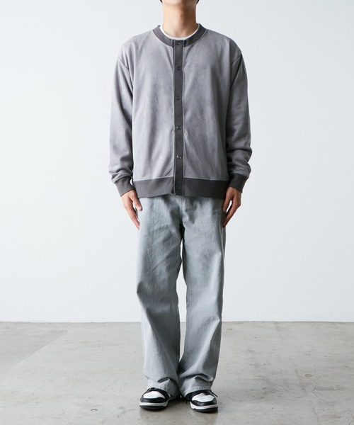 CIAOPANIC TYPY（チャオパニックティピー）の「スエードポンチスナップカーディガン（カーディガン/ボレロ・メンズ・チャコールグレー/サックスブルー/グレー・MEDIUM/LARGE）」の19枚目の写真