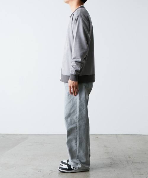 CIAOPANIC TYPY（チャオパニックティピー）の「スエードポンチスナップカーディガン（カーディガン/ボレロ・メンズ・チャコールグレー/サックスブルー/グレー・MEDIUM/LARGE）」の6枚目の写真