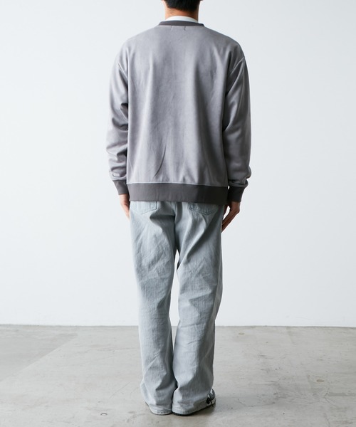 CIAOPANIC TYPY（チャオパニックティピー）の「スエードポンチスナップカーディガン（カーディガン/ボレロ・メンズ・チャコールグレー/サックスブルー/グレー・MEDIUM/LARGE）」の8枚目の写真