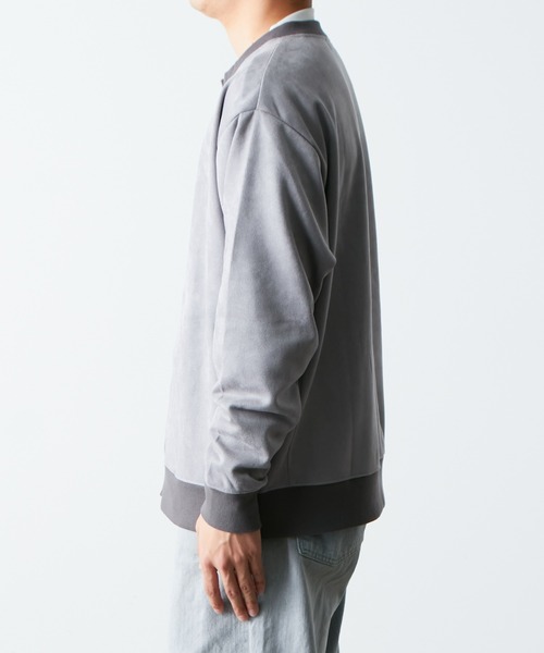 CIAOPANIC TYPY（チャオパニックティピー）の「スエードポンチスナップカーディガン（カーディガン/ボレロ・メンズ・チャコールグレー/サックスブルー/グレー・MEDIUM/LARGE）」の16枚目の写真