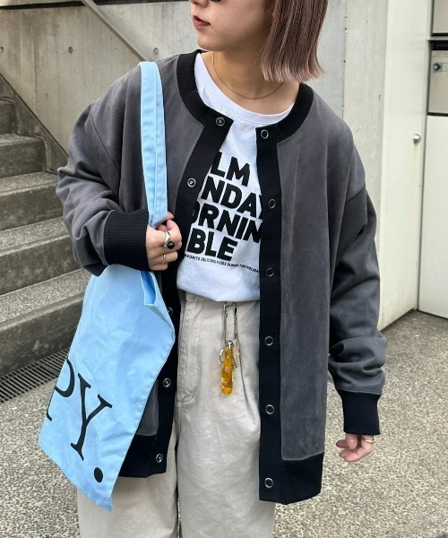 CIAOPANIC TYPY（チャオパニックティピー）の「スエードポンチスナップカーディガン（カーディガン/ボレロ・メンズ・チャコールグレー/サックスブルー/グレー・MEDIUM/LARGE）」の20枚目の写真