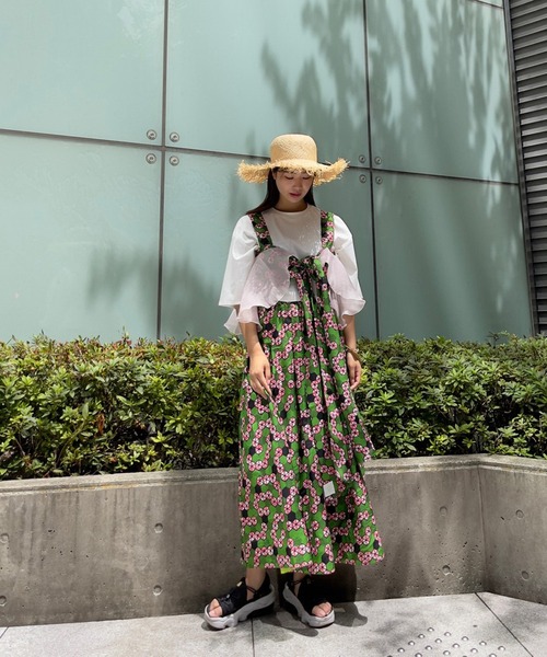 moyan ecri(モヤン エクリ)の「<moyan ecri>マルチウェイビスチェ【アフリカンファブリック】(ベスト・レディース・グリーン系その他・FREE)」の9枚目の写真