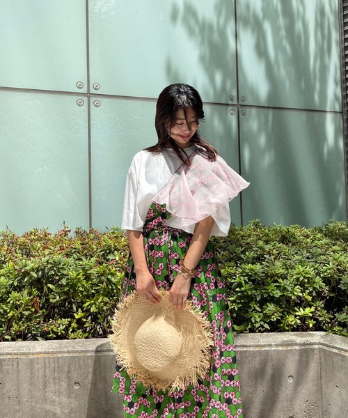 moyan ecri(モヤン エクリ)の「<moyan ecri>マルチウェイビスチェ【アフリカンファブリック】(ベスト・レディース・グリーン系その他・FREE)」の14枚目の写真