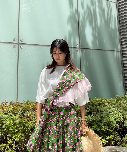 moyan ecri(モヤン エクリ)の「<moyan ecri>マルチウェイビスチェ【アフリカンファブリック】(ベスト・レディース・グリーン系その他・FREE)」の17枚目の写真
