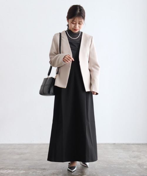 Pierrot（ピエロ）の「シアードットチュールハイネックトップス（Tシャツ/カットソー・レディース・チャコール/グレー・M/L）」の9枚目の写真