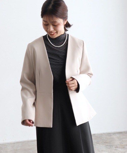 Pierrot（ピエロ）の「シアードットチュールハイネックトップス（Tシャツ/カットソー・レディース・チャコール/グレー・M/L）」の10枚目の写真