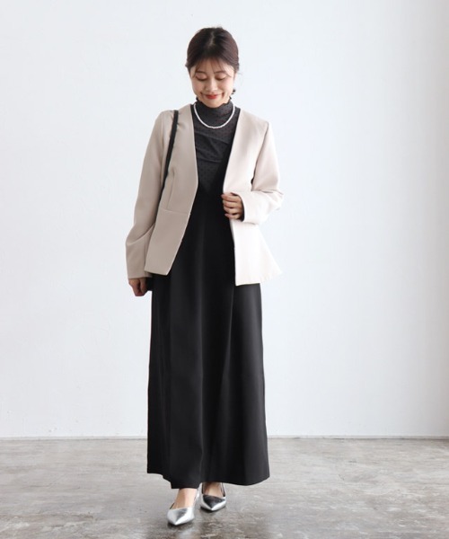 Pierrot（ピエロ）の「シアードットチュールハイネックトップス（Tシャツ/カットソー・レディース・チャコール/グレー・M/L）」の11枚目の写真