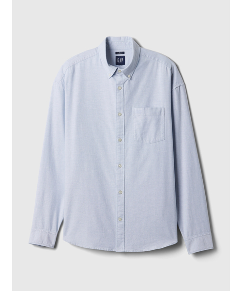 GAP（ギャップ）の「オックスフォード ビッグシャツ（シャツ/ブラウス・メンズ・ホワイト/ネイビー/ライトブルー・S/M/L/XL/XS）」の6枚目の写真