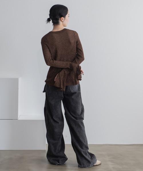 VACANCY（ヴァカンシー）の「フロントリボンラメシアーニット（ニット