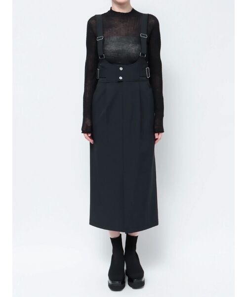 MURUA（ムルーア）の「ベルテットナロージャンパースカート（ワンピース・レディース・ブルー/ネイビー・FREE）」の13枚目の写真