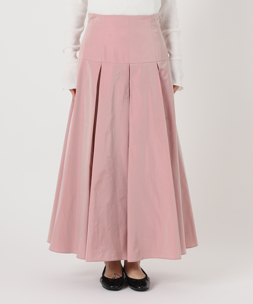 IENA LA BOUCLE ポリエステルタフタボリュームスカート（ロング