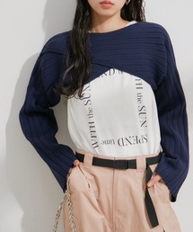 VIS | 【STAYC/SIEUN着用】レイヤードニットプルオーバー(ニット/セーター)