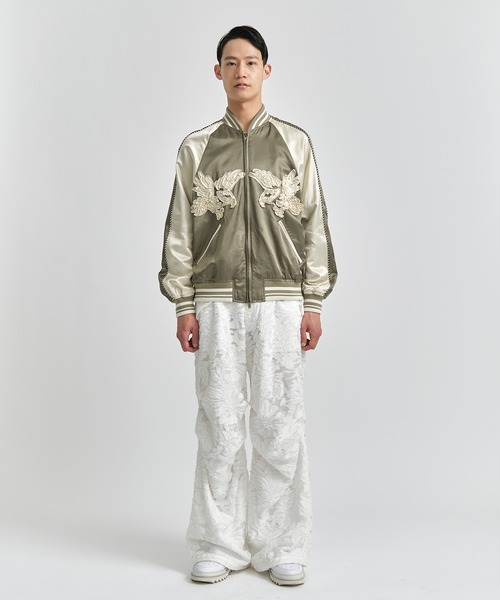 【TAAKK】CUT JACQUARD PARACHUTE PANTS TAAKK - 【ラスト1点】 CUT JACQUARD PARACHUTE PANTS / カット