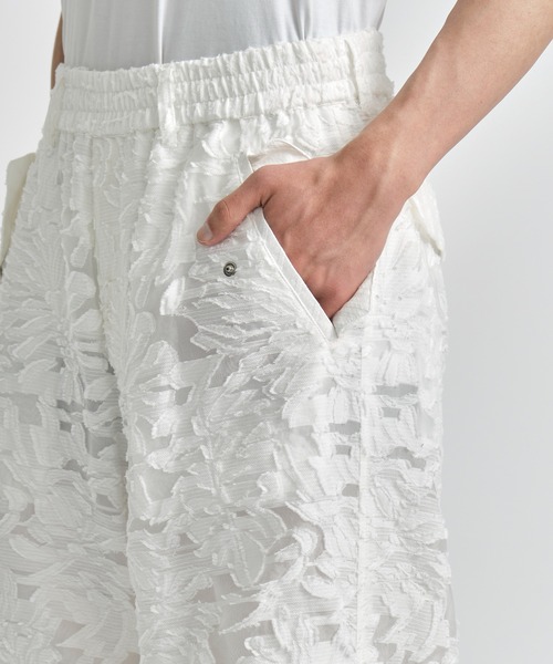 TAAKK/ターク】JACQUARD PARACHUTE PANTS/ジャガードパラシュート