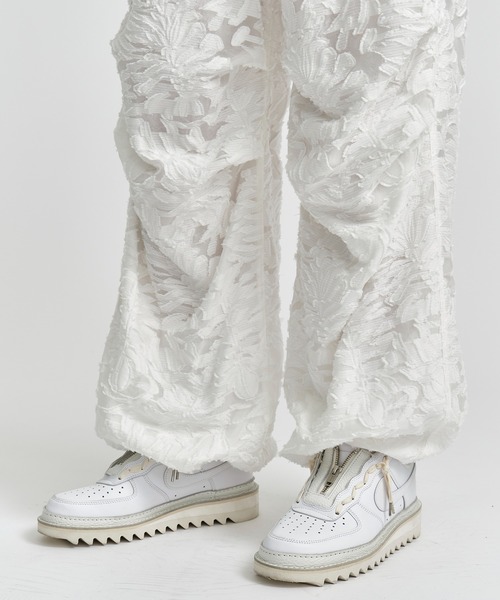 TAAKK/ターク】JACQUARD PARACHUTE PANTS/ジャガードパラシュートパンツ