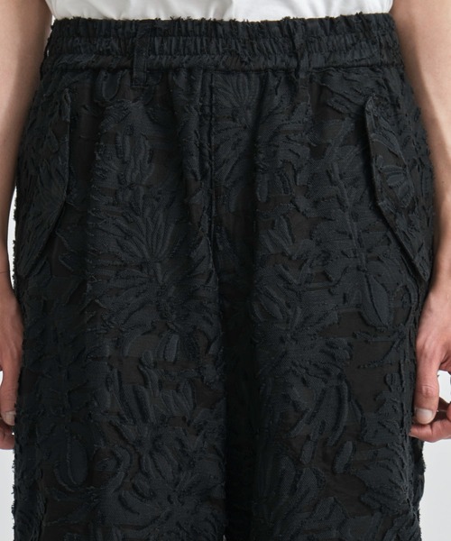 TAAKK/ターク】JACQUARD PARACHUTE PANTS/ジャガードパラシュート