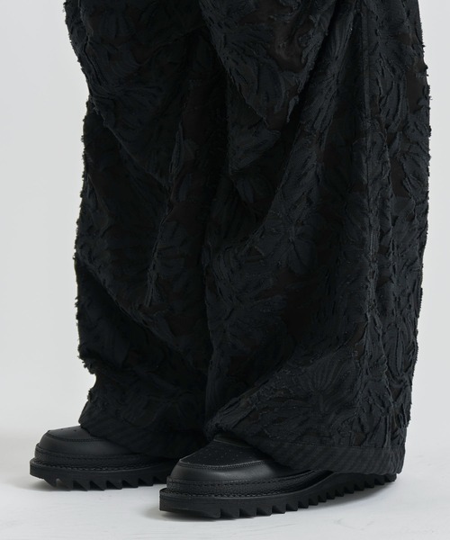 TAAKK/ターク】JACQUARD PARACHUTE PANTS/ジャガード