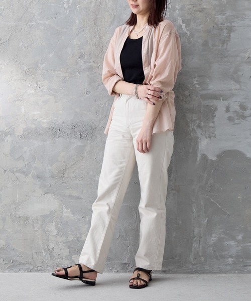 HIMIKO(ヒミコ)の「【Made in Japan】ゴールドパーツフラットサンダル/641228(サンダル・レディース・ブラック/アイボリー/カーキ・22.0cm/22.5cm/23.0cm/23.5cm/24.0cm/24.5cm/25.0cm/25.5cm)」の9枚目の写真