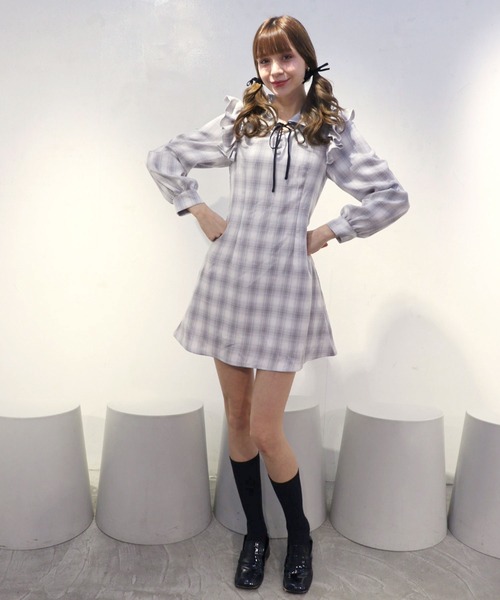 TITTY&CO.（ティティーアンドコー）の「ショルダーフリルチェック 