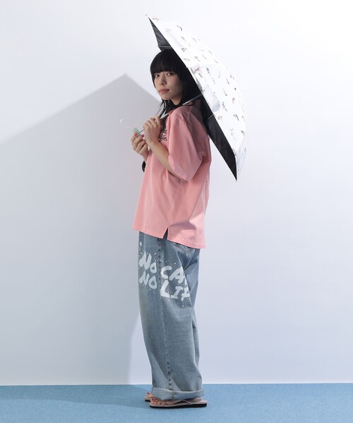 mmts（マミタス）の「沖昌之 × Wpc. / 遮光アンブレにゃん（折りたたみ傘・レディース・ホワイト系その他7/ベージュ・ONE SIZE）」の6枚目の写真