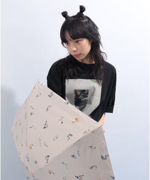 mmts（マミタス）の「沖昌之 × Wpc. / 遮光アンブレにゃん（折りたたみ傘・レディース・ホワイト系その他7/ベージュ・ONE SIZE）」の16枚目の写真