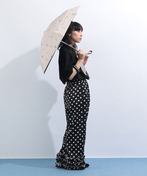 mmts（マミタス）の「沖昌之 × Wpc. / 遮光アンブレにゃん（折りたたみ傘・レディース・ホワイト系その他7/ベージュ・ONE SIZE）」の15枚目の写真