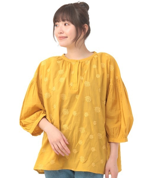 フラワー刺繍プルオーバー【大きいサイズ】（シャツ/ブラウス）｜チチカカ（チチカカ）