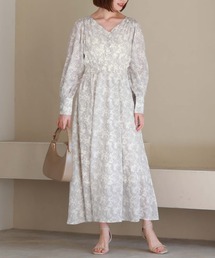 archives | 長袖花柄シャーリングワンピース(ワンピース)