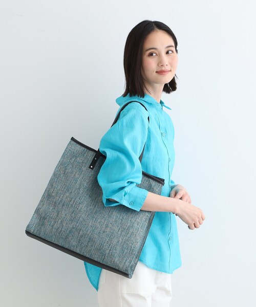 INDIVI(インディヴィ)の「◆【A4収納可能/ラメミックス】ジュート トートバッグ(トートバッグ・レディース・キャメル/ブルーグリーン/ブラック系3・00)」の16枚目の写真