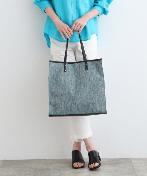 INDIVI(インディヴィ)の「◆【A4収納可能/ラメミックス】ジュート トートバッグ(トートバッグ・レディース・キャメル/ブルーグリーン/ブラック系3・00)」の17枚目の写真