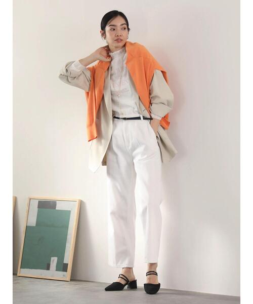 Green　Parks（グリーンパークス）の「RUPIS.　ニットヒールミュール（サンダル・レディース・ブラック/ホワイト系その他2/レオパード・L/M/S）」の7枚目の写真