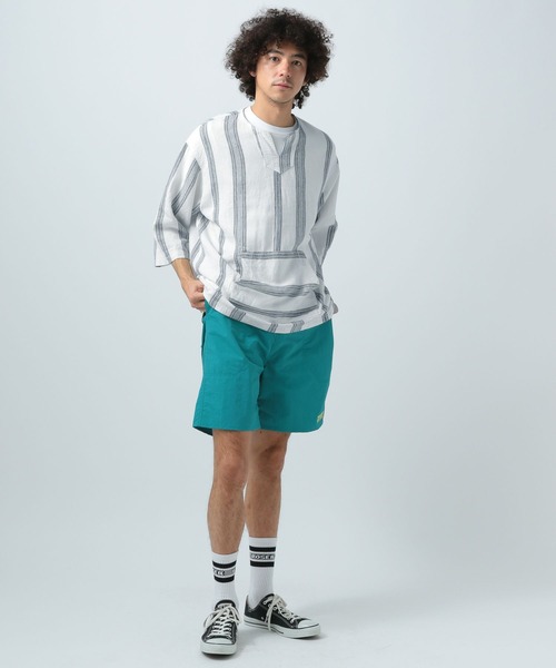 BAYFLOW(ベイフロー)の「ノルマンディーリネン柄プルオーバー(シャツ/ブラウス・メンズ・オフホワイト/ベージュ・MEDIUM/LARGE)」の9枚目の写真