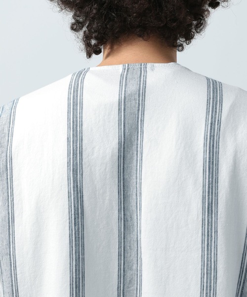 BAYFLOW(ベイフロー)の「ノルマンディーリネン柄プルオーバー(シャツ/ブラウス・メンズ・オフホワイト/ベージュ・MEDIUM/LARGE)」の20枚目の写真