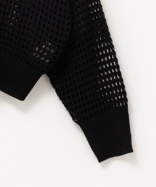 HusHusH(ハッシュアッシュ)の「HusHusH ハッシュアッシュ リネンライクニットカーディガン(カーディガン/ボレロ・レディース・ネイビー/ブラック・L/M/S)」の11枚目の写真