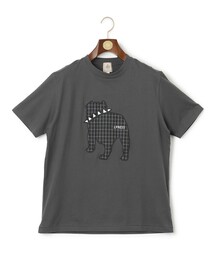 【UNISEX】ファブリックワッペン バックブルTシャツ