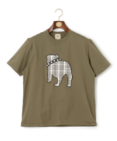 J.PRESS(ジェイプレス)の「【UNISEX】ファブリックワッペン バックブルTシャツ(Tシャツ/カットソー・メンズ・カーキ系/グレー系/ダルブルー系/ホワイト系・X-LARGE/LARGE/MEDIUM/SMALL)」の3枚目の写真