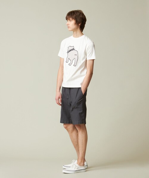 J.PRESS(ジェイプレス)の「【UNISEX】ファブリックワッペン バックブルTシャツ(Tシャツ/カットソー・メンズ・カーキ系/グレー系/ダルブルー系/ホワイト系・X-LARGE/LARGE/MEDIUM/SMALL)」の6枚目の写真
