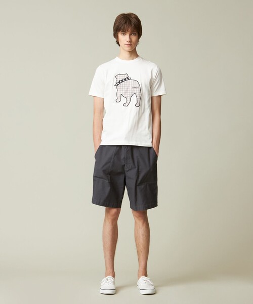 J.PRESS(ジェイプレス)の「【UNISEX】ファブリックワッペン バックブルTシャツ(Tシャツ/カットソー・メンズ・カーキ系/グレー系/ダルブルー系/ホワイト系・X-LARGE/LARGE/MEDIUM/SMALL)」の7枚目の写真
